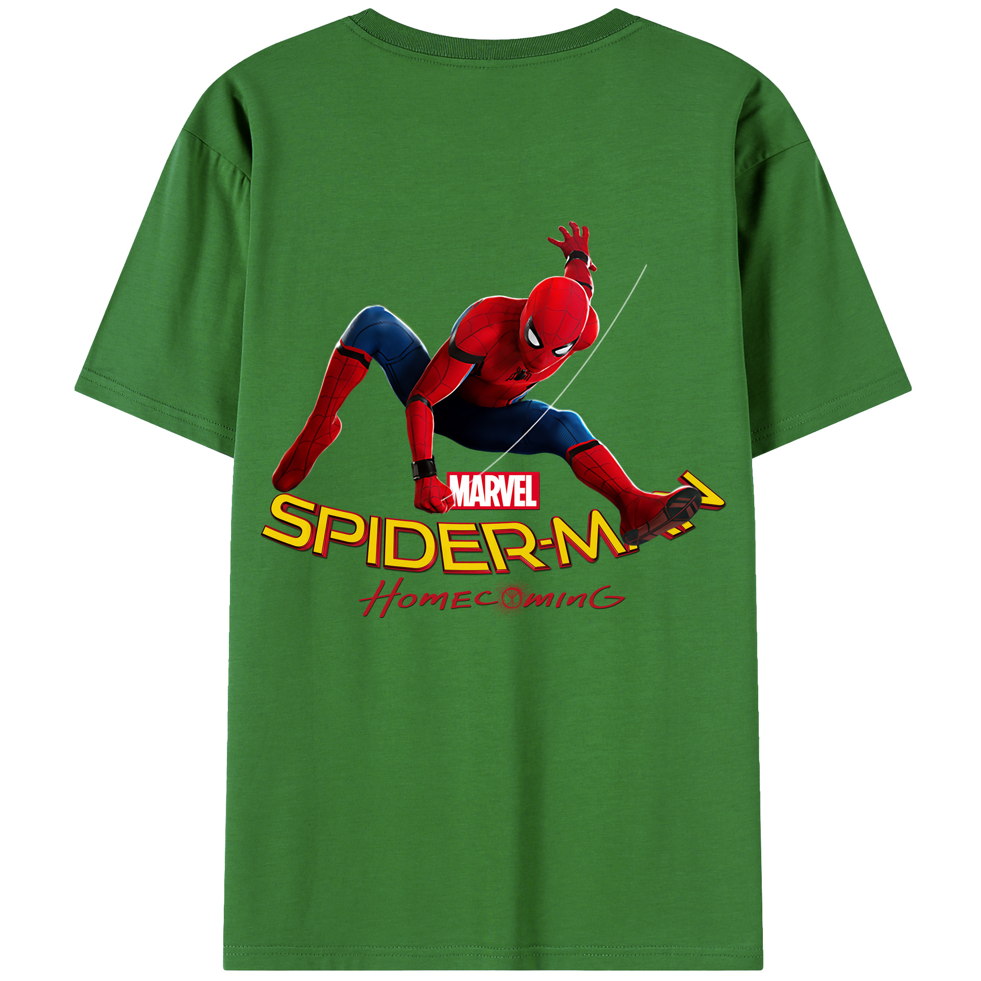（画像用） Spider Man スパイダーマン レディース半袖Tシャツ(バックプリント)